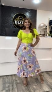 Falda Plisada Estampada