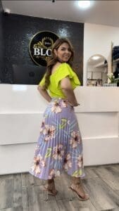 Falda Plisada Estampada